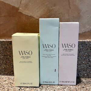Shiseido WASO Cleanser , Scrub, Moisturizer!! NIB